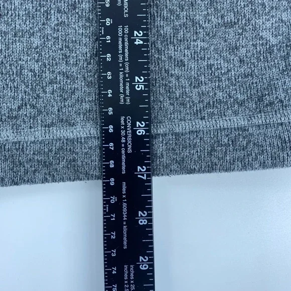 The North Face Mens Gray Fleece Quarter Zip Pullover Jacket XL - Picture 2 of 4